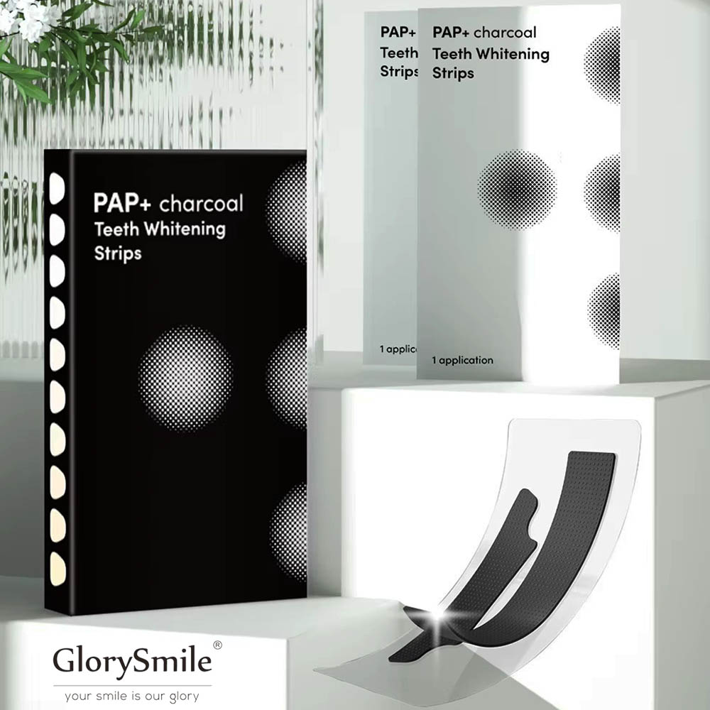 Ταινίες Λεύκανσης Δοντιών GlorySmile PAP+ Strips Λεύκανσης Δοντιών με Ενεργό Άνθρακα
